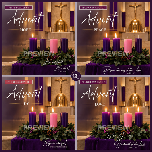 Advent Season Year B 4-Sunday Template Set