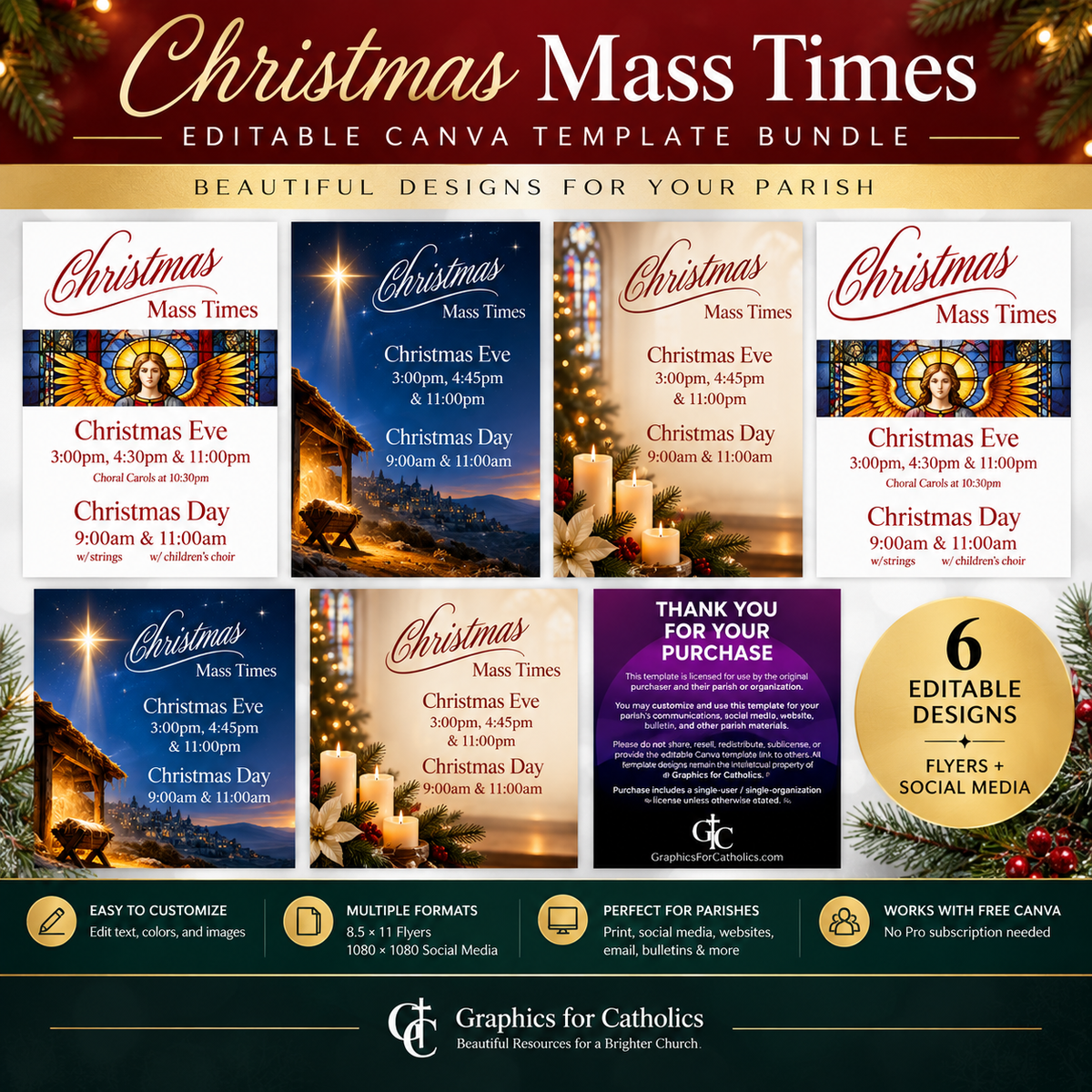 Christmas Mass Times Bundle